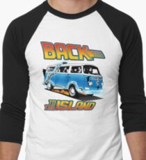 Back to the Island Lost And Back to the Future Spoof Men's Baseball ¾ T-Shirt