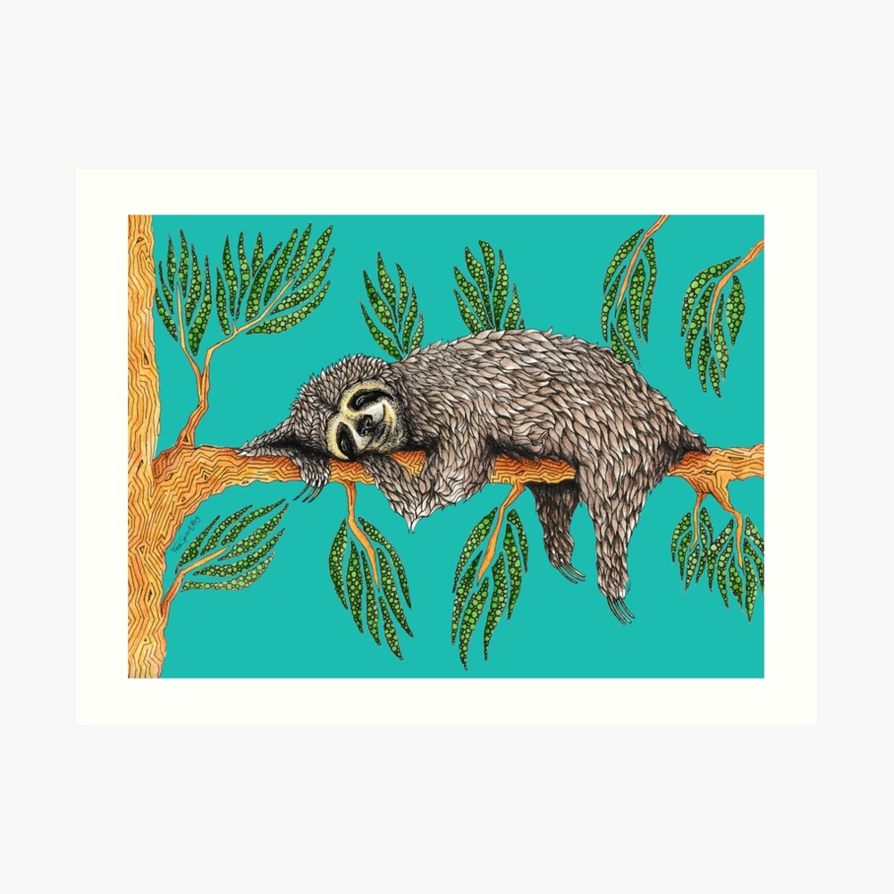 Sloth Totem Art Print