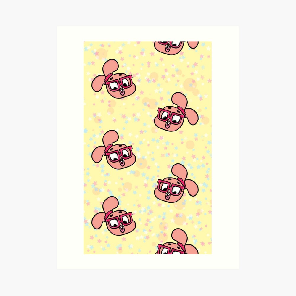 Anais Watterson Pattern - The Amazing World of Gumball Art Print