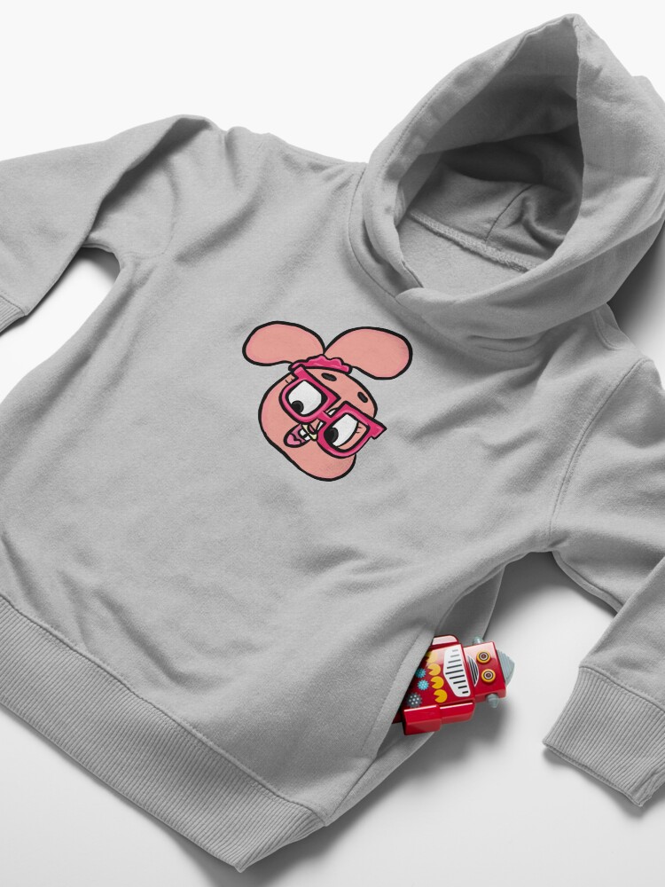 Alternate view of Nerdy Anais Watterson - The Amazing World of Gumball Toddler Pullover Hoodie