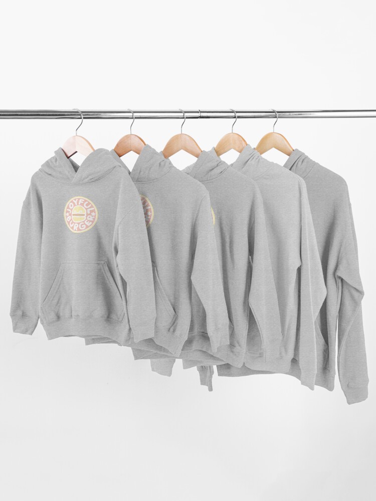 Alternate view of Pastel Joyful Burger Doodle - The Amazing World of Gumball Kids Pullover Hoodie