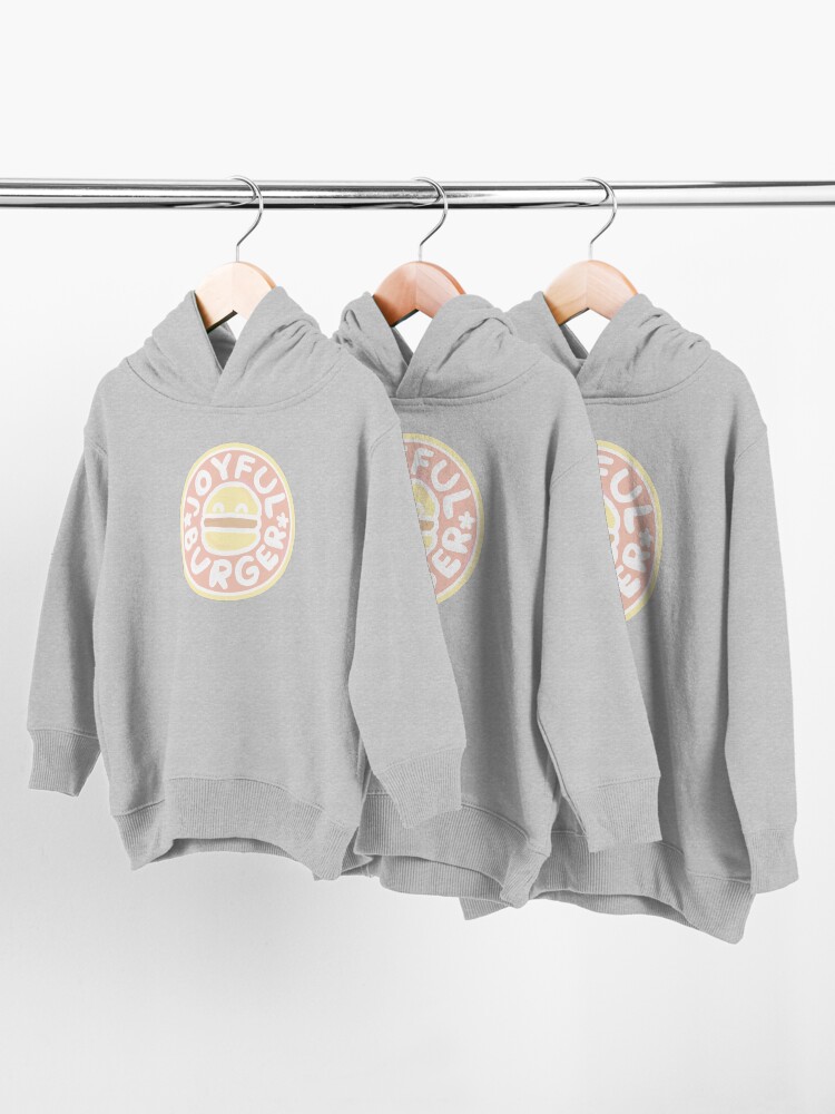 Alternate view of Pastel Joyful Burger Doodle - The Amazing World of Gumball Toddler Pullover Hoodie