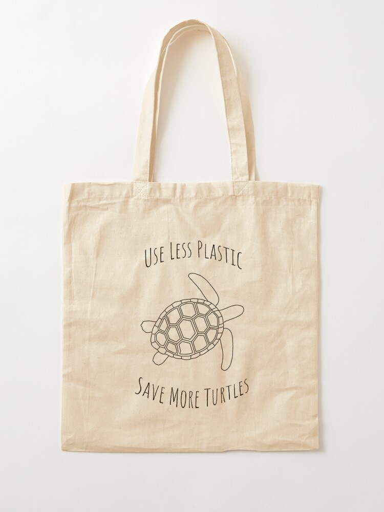 Alternate view of Save the Turtles - Large Tote Bag