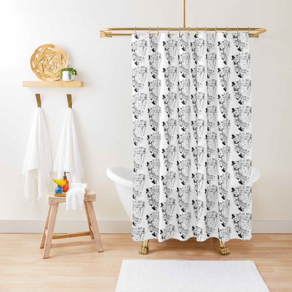 "dungeons and dragons" Shower Curtain by MissMilia Redbubble
