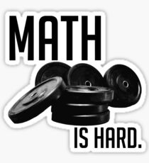 Math is Hard Sticker