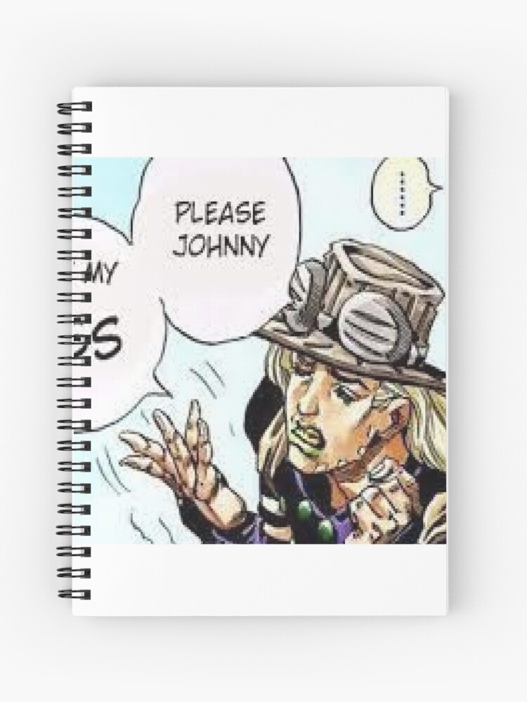 A Nice Jojo Part 7 Meme Spiral Notebook - johnny joestar roblox shirt