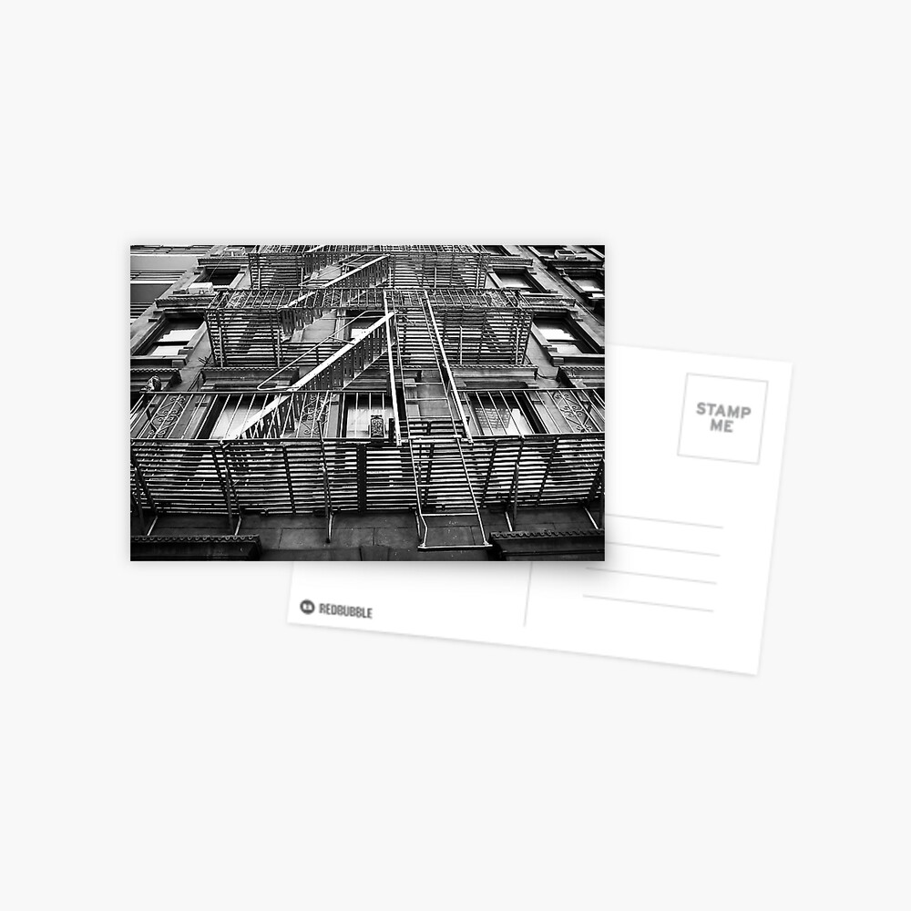 New York City Fire Escape Postcard