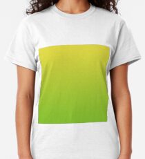 Yellow and Green Gradient Overlay Classic T-Shirt