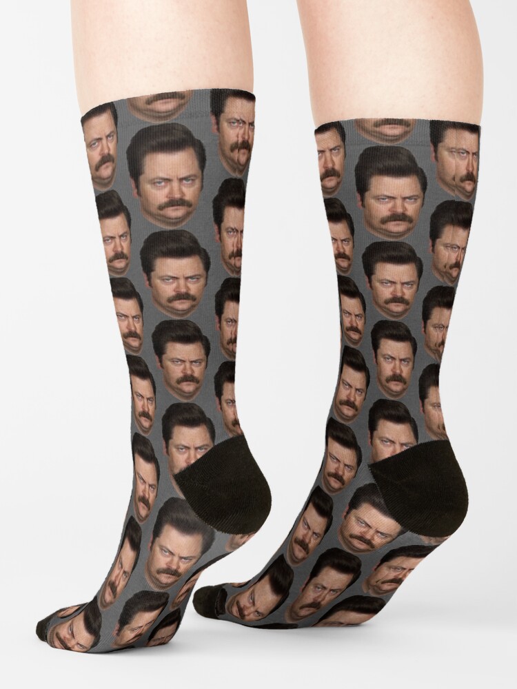Alternate view of Ron Swanson Socks