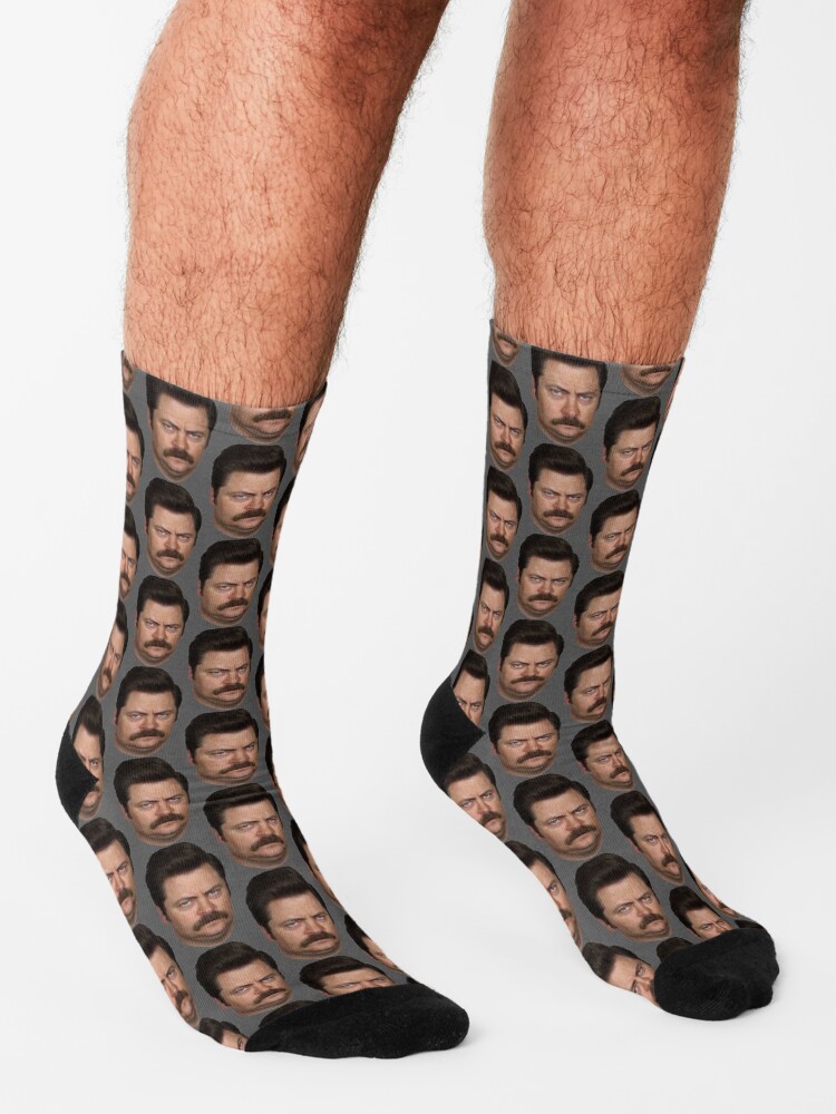 Alternate view of Ron Swanson Socks