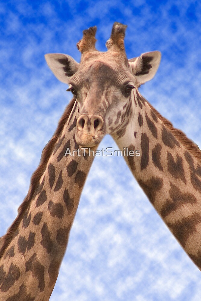  Two Necks Are Better Than One Giraffes By ArtThatSmiles Redbubble