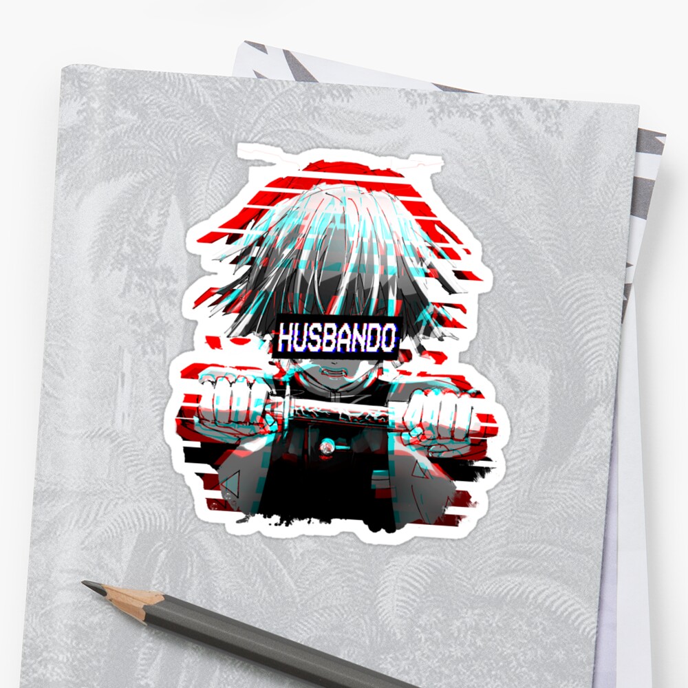 zenitsu husbando sticker by triskova redbubble