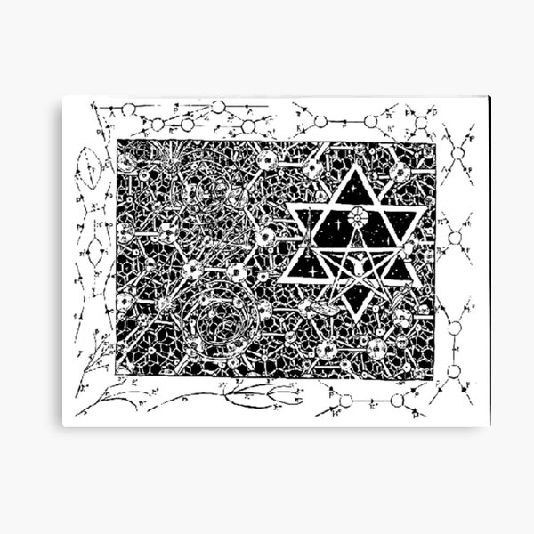 1996 Quantum Physics Hexagram Canvas Print