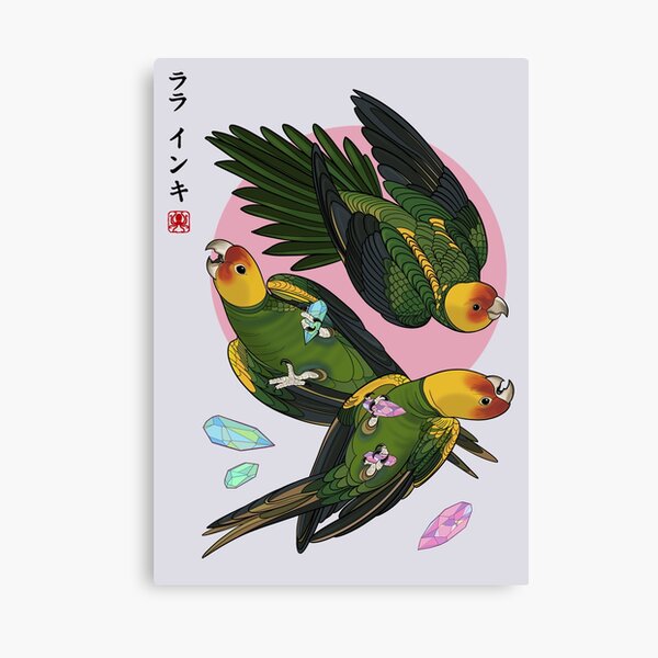 Space Parakeets Canvas Print