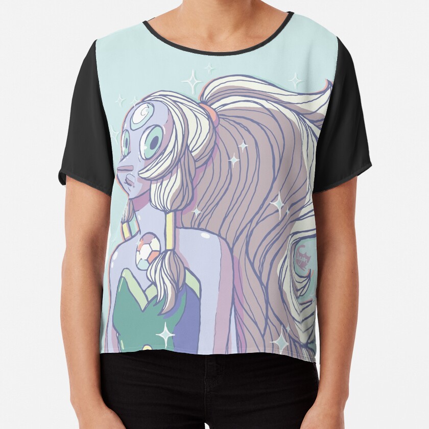 Opal Portrait Chiffon Top
