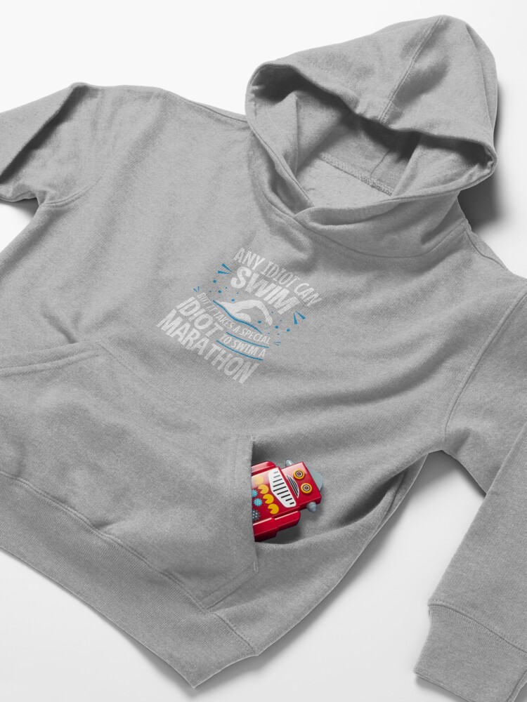 Alternate view of Long Distance Swimmer Open Water Swimming Kids Pullover Hoodie