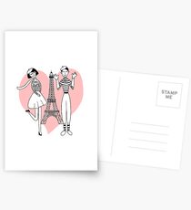 Love in Paris Postcards