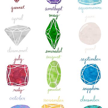 Calendar birthstones hot sale