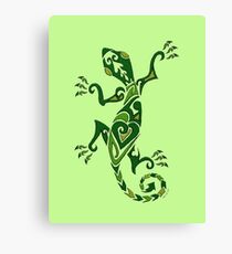Lizard Tattoo -textured Canvas Print