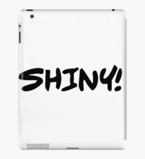 Shiny (Black on White) iPad Case/Skin