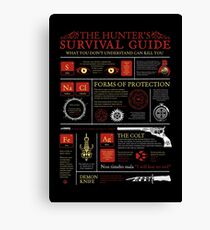 The Hunters Survival Guide Canvas Print