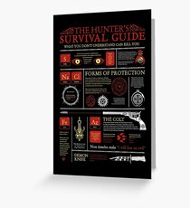 The Hunters Survival Guide Greeting Card