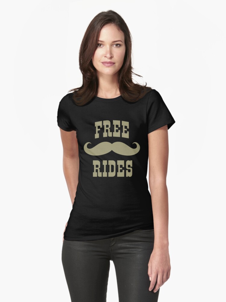 free mustache rides shirt