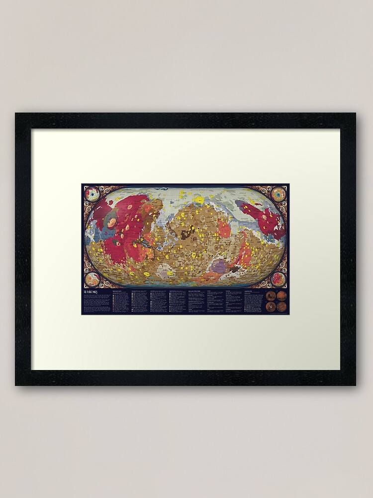 Alternate view of The Geology of Mars Framed Art Print