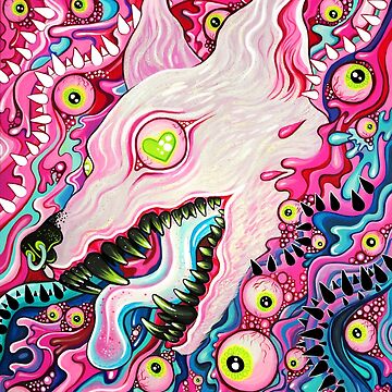 Artwork thumbnail, Glitterwolf Acrylic Painting by cloudsover31