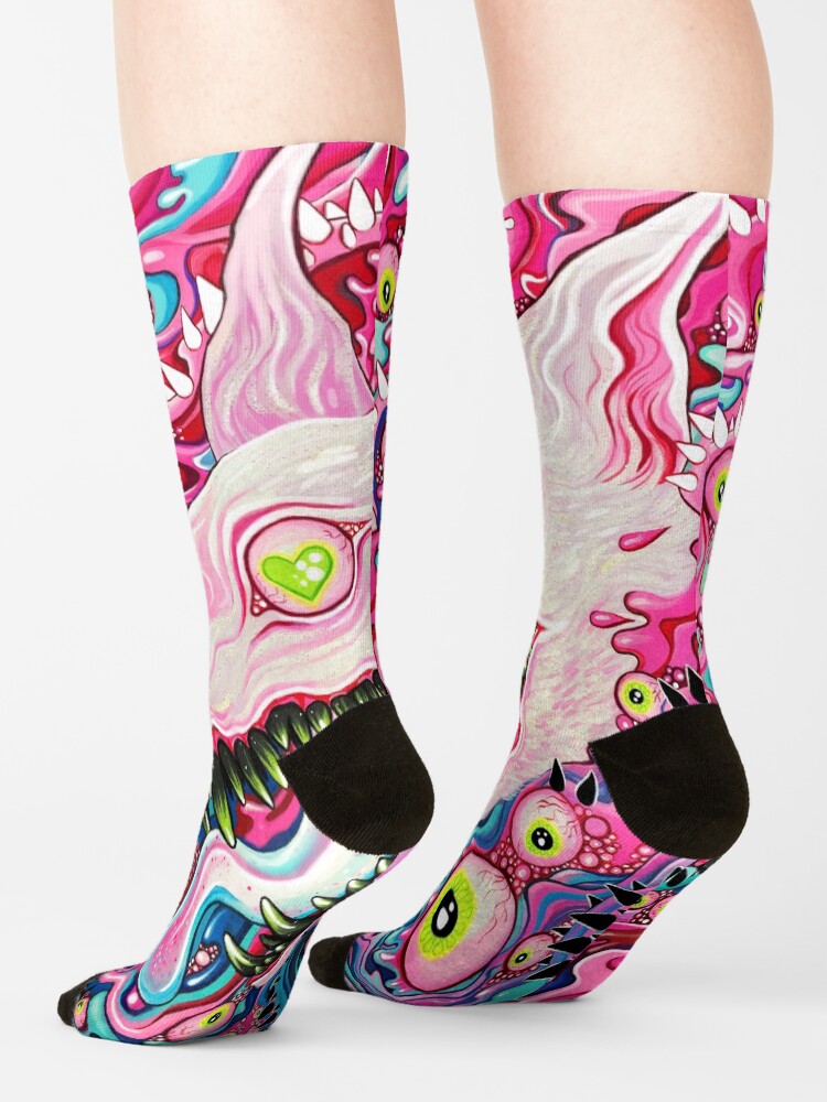 Alternate view of Glitterwolf Acrylic Painting Socks