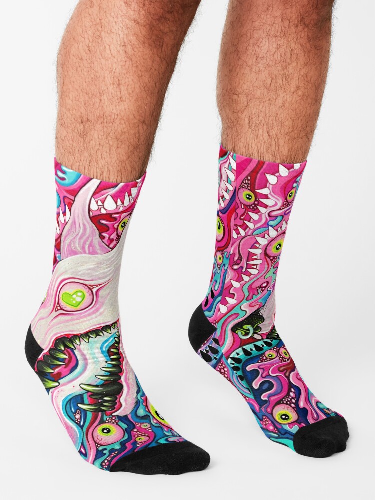 Alternate view of Glitterwolf Acrylic Painting Socks