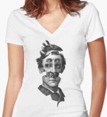 Der Visionär Tailliertes T-Shirt mit V-Ausschnitt
