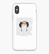 Personalised Frida Kahlo and quotes. iPhone Case