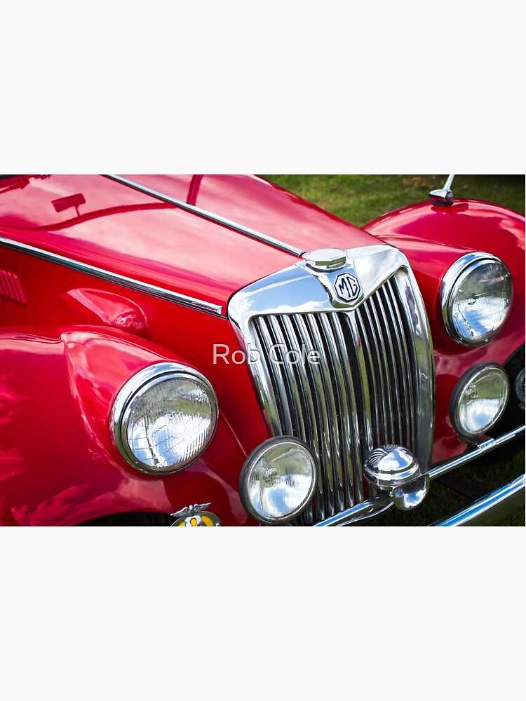 Red MGA Vintage Classic Sports Car by robcole