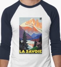 Vintage Travel Poster France - La Savoie Baseball ¾ Sleeve T-Shirt