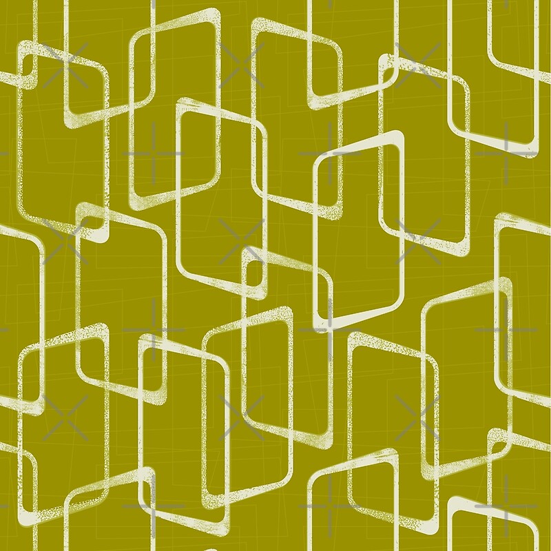 Retro Geometric Large Scale Pattern by itsjensworld Redbubble