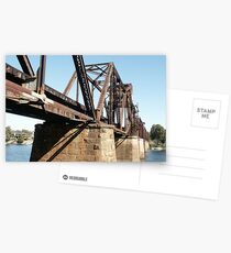 6th St Rail Bridge, GA to SC Postkarten