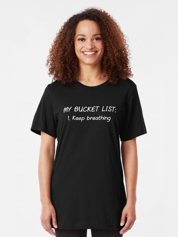 "My Bucket List" Tshirt by AmazingVision Redbubble