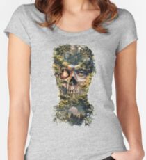 The Gatekeeper Dark Surrealism Art Women's Fitted Scoop T-Shirt