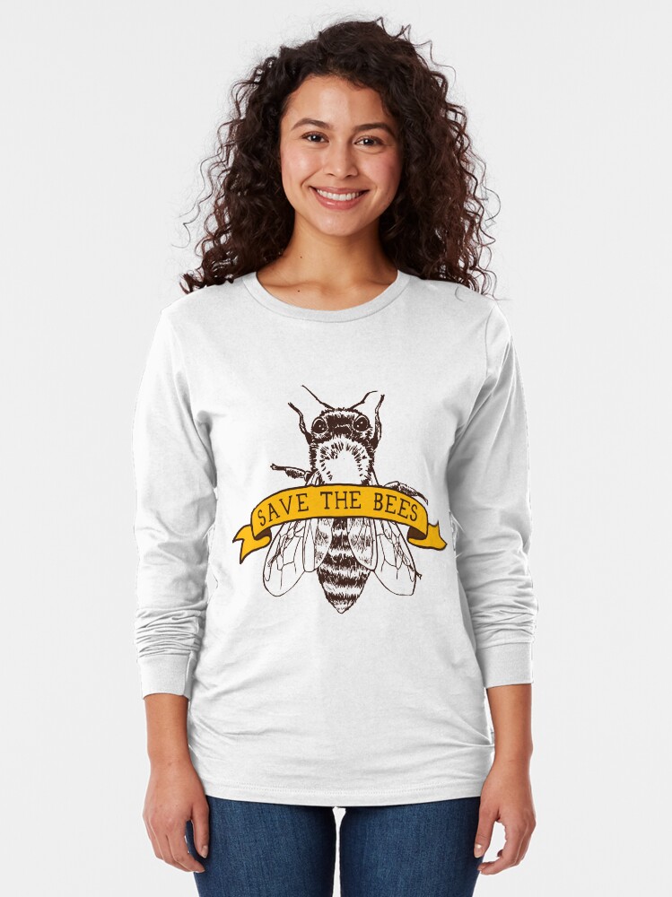 Alternate view of Save The Bees! Long Sleeve T-Shirt