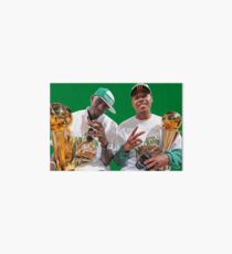 Kevin Garnett and Paul Pierce Art Board Print