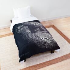 Charles Darwin Typography Quotes Artwork Comforter