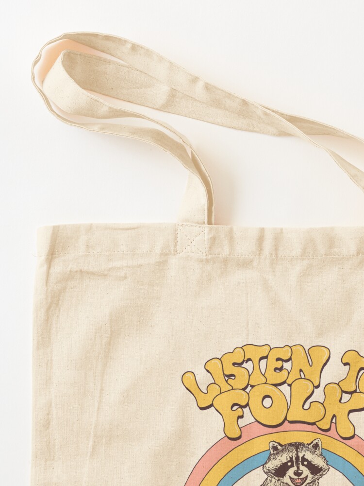 Alternate view of Listen To Folk Tote Bag