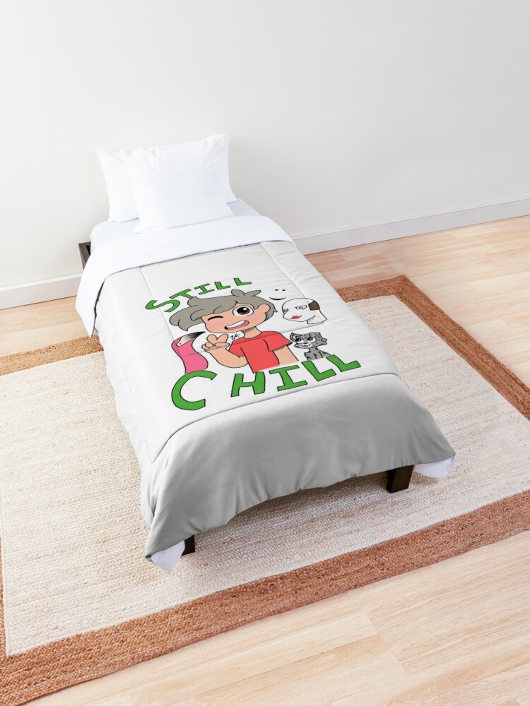 Flamingo Roblox Youtuber Comforter By Zippykiwi Redbubble - flamingo roblox youtuber resign duvet cover by zippykiwi