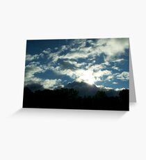 And the light overcame the darkness Greeting Card