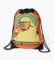 Sai Baba Drawstring Bag