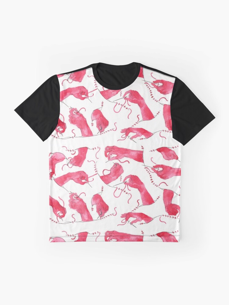 Alternate view of Sewing Hands Graphic T-Shirt