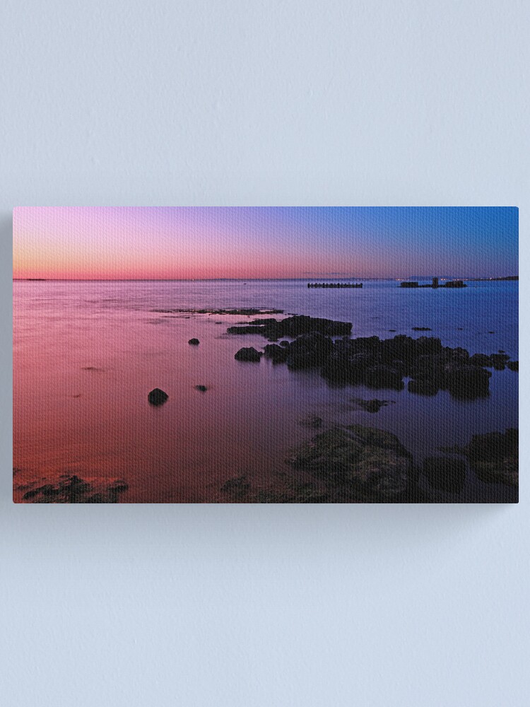 Alternate view of Evening Twilight - Half Moon Bay, Black Rock Canvas Print