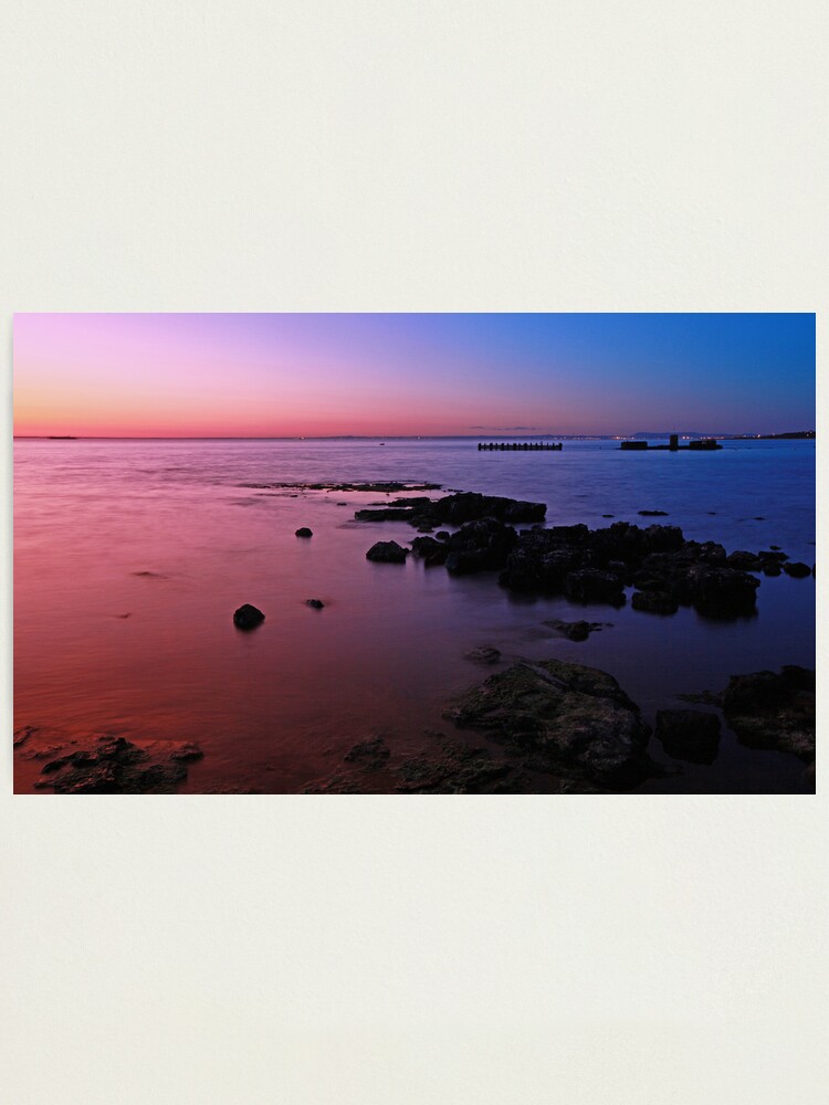 Alternate view of Evening Twilight - Half Moon Bay, Black Rock Photographic Print