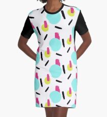 mosaic Graphic T-Shirt Dress